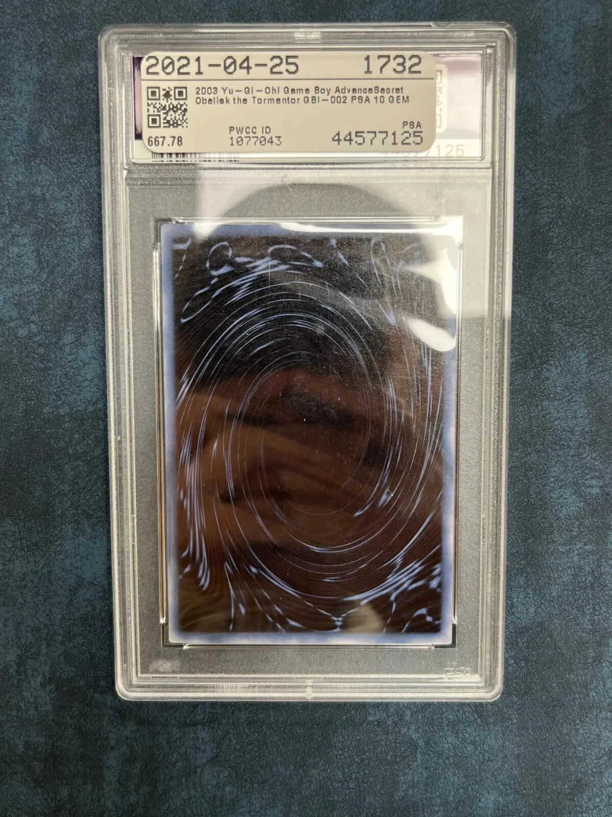 YUGIOH Promo Obelisk the Tormentor GBI SCR PSA 10 #1