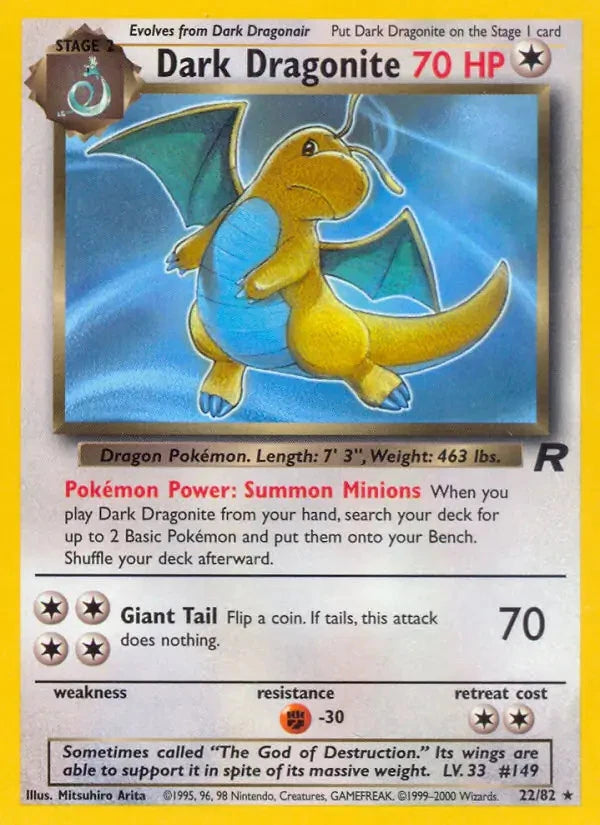 Dark Dragonite 22/82 - Team Rocket Unlimited