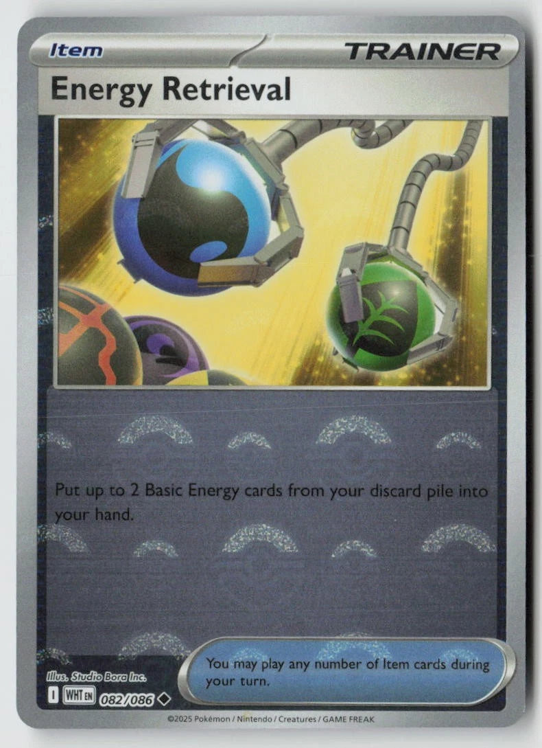 Energy Retrieval (Poke Ball Pattern) 82 - SV White Flare Holofoil