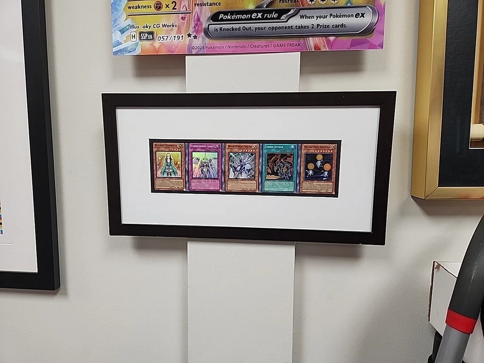 Yugioh LODT 1st Edition Super Rares Uncut Sheet Glass Framed