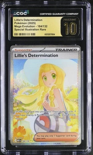 Pokemon Lillie’s Determination 2025 Mega Evolution - 184/132 SIR CGC 10 Pristine