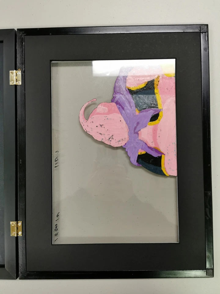 DRAGON BALL Z Season 8 Fat Buu Cel B1/A1 END w/ CUSTOM ART FRAMING and 2 MOUTHS!