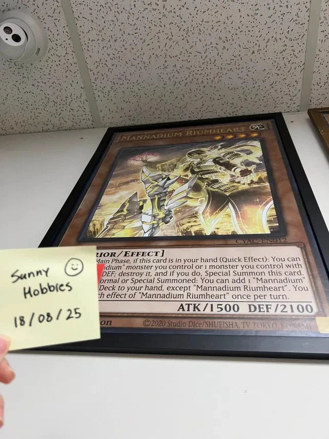 Yugioh Mannadium Riumheart Framed Giant Card Display