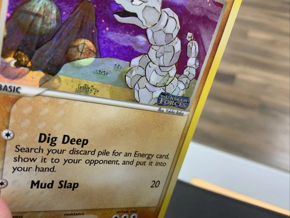 Pokemon Onix LP Misprint (LP foil line) SEE PHOTOS