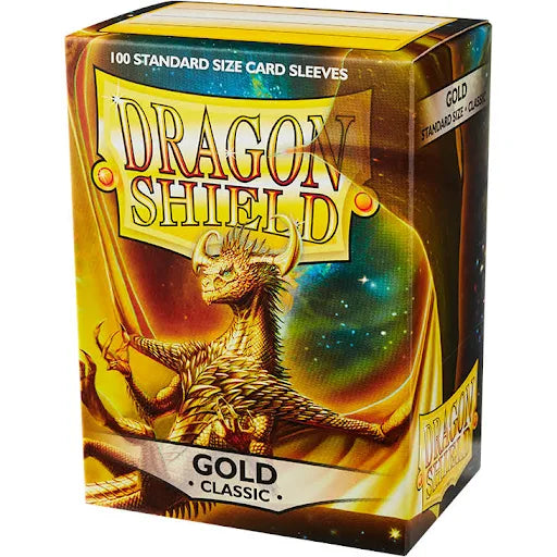 Dragon Shield Standard Size 100ct Sleeves Gold