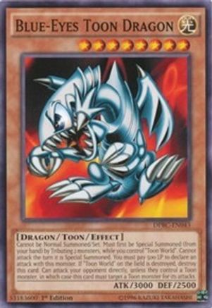 Blue-Eyes Toon Dragon (DPBC-EN043) - Duelist Pack: Battle City 1st Edition