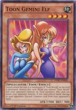 Toon Gemini Elf (DPBC-EN045) - Duelist Pack: Battle City 1st Edition