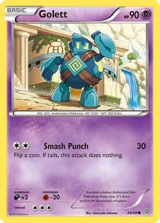 Golett 34/98 - XY  Ancient Origins Reverse Holofoil