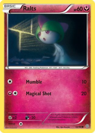 Ralts 52/98 - XY  Ancient Origins Reverse Holofoil