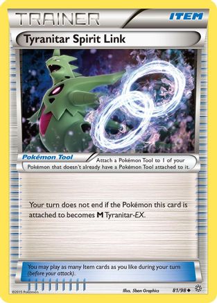 Tyranitar Spirit Link 81/98 - XY  Ancient Origins