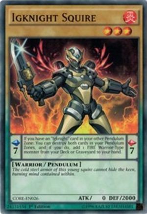 Igknight Squire (CORE-EN026) - Clash of Rebellions 1st Edition