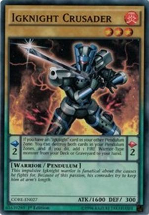 Igknight Crusader (CORE-EN027) - Clash of Rebellions 1st Edition