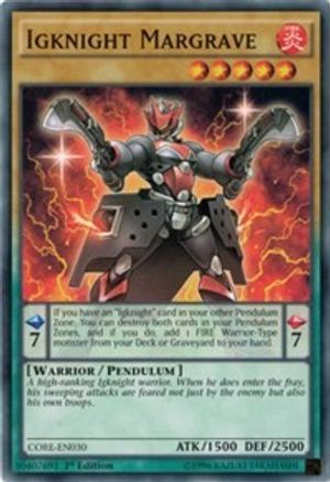 Igknight Margrave (CORE-EN030) - Clash of Rebellions Unlimited