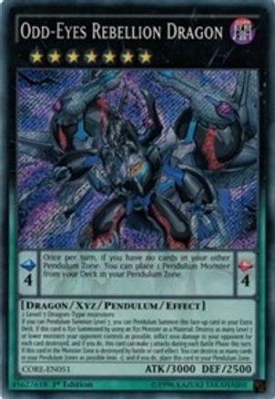 Odd-Eyes Rebellion Dragon (CORE-EN051) - Clash of Rebellions 1st Edition