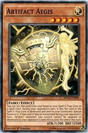 Artifact Aegis (MP15-EN009) - 2015 Mega-Tins Mega Pack 1st Edition