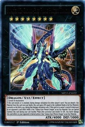 Number 62: Galaxy-Eyes Prime Photon Dragon (MP15-EN022) - 2015 Mega-Tins Mega Pack 1st Edition