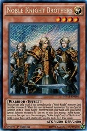 Noble Knight Brothers (MP15-EN046) - 2015 Mega-Tins Mega Pack 1st Edition