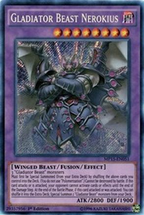 Gladiator Beast Nerokius (MP15-EN051) - 2015 Mega-Tins Mega Pack 1st Edition