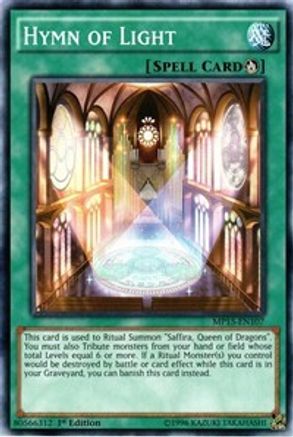 Hymn of Light (MP15-EN107) - 2015 Mega-Tins Mega Pack 1st Edition