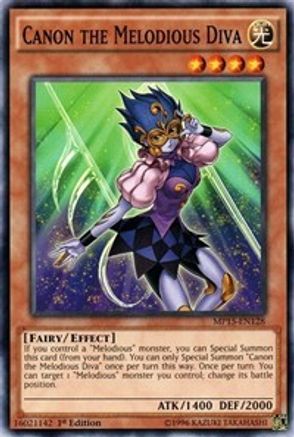 Canon the Melodious Diva (MP15-EN128) - 2015 Mega-Tins Mega Pack 1st Edition