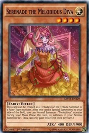 Serenade the Melodious Diva (MP15-EN129) - 2015 Mega-Tins Mega Pack 1st Edition