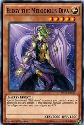 Elegy the Melodious Diva (MP15-EN130) - 2015 Mega-Tins Mega Pack 1st Edition