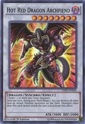 Hot Red Dragon Archfiend (HSRD-EN040) - High-Speed Riders 1st Edition