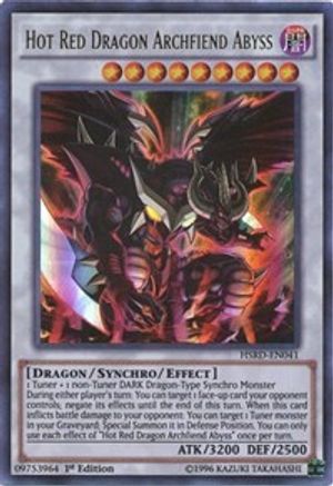 Hot Red Dragon Archfiend Abyss (HSRD-EN041) - High-Speed Riders 1st Edition