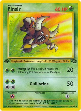 Pinsir 25/64 - Jungle 1st Edition