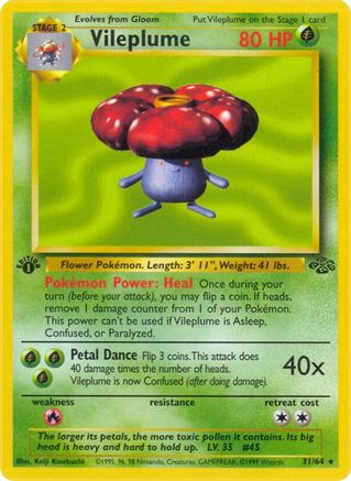 Vileplume (31) 31/64 - Jungle 1st Edition