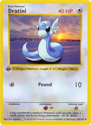 Dratini 26 - Base Set Shadowless Unlimited