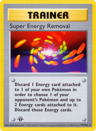 Super Energy Removal 79 - Base Set Shadowless 1st Edition