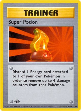 Super Potion 90 - Base Set Shadowless 1st Edition