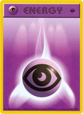 Psychic Energy 101 - Base Set Shadowless 1st Edition