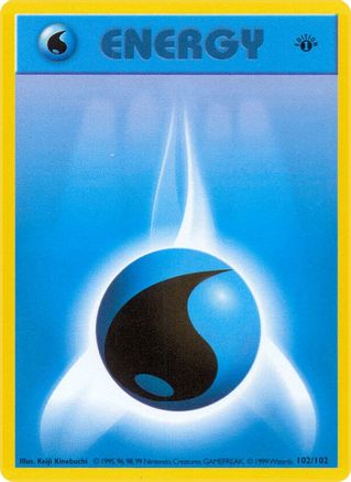 Water Energy 102 - Base Set Shadowless Unlimited