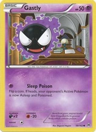Gastly 58/162 - XY  BREAKthrough Reverse Holofoil