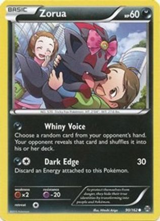 Zorua (90) 90/162 - XY  BREAKthrough Reverse Holofoil