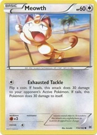 Meowth 114/162 - BREAKthrough Reverse Holofoil