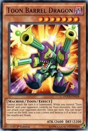 Toon Barrel Dragon (DOCS-EN038) - Dimension of Chaos 1st Edition