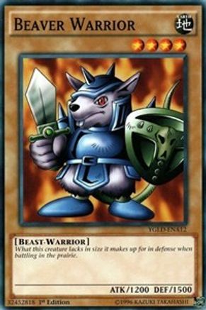 Beaver Warrior (YGLD-ENA12) - King of Games: Yugi's Legendary Decks 1st Edition