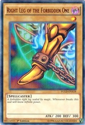 Right Leg of the Forbidden One (YGLD-ENA18) - King of Games: Yugi's Legendary Decks Unlimited