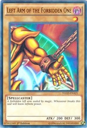 Left Arm of the Forbidden One (YGLD-ENA21) - King of Games: Yugi's Legendary Decks 1st Edition