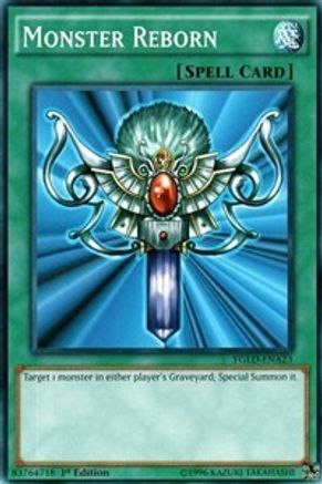 Monster Reborn (A) (YGLD-ENA23) - King of Games: Yugi's Legendary Decks 1st Edition