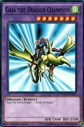 Gaia the Dragon Champion (YGLD-ENA41) - King of Games: Yugi's Legendary Decks 1st Edition