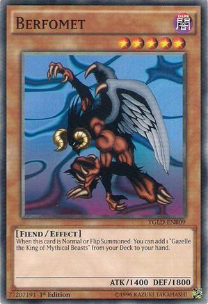 Berfomet (YGLD-ENB09) - King of Games: Yugi's Legendary Decks 1st Edition