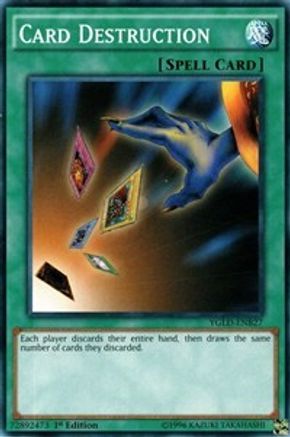 Card Destruction (YGLD-ENB27) - King of Games: Yugi's Legendary Decks 1st Edition