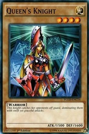 Queen's Knight (C) (YGLD-ENC14) - King of Games: Yugi's Legendary Decks 1st Edition