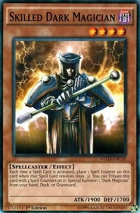 Skilled Dark Magician (YGLD-ENC19) - King of Games: Yugi's Legendary Decks 1st Edition