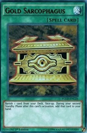 Gold Sarcophagus (YGLD-ENC26) - King of Games: Yugi's Legendary Decks 1st Edition