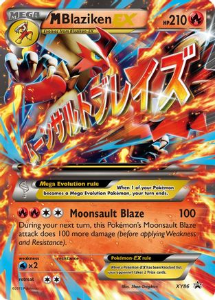 M Blaziken-EX XY86/211 - XY Black Star Promos Holofoil